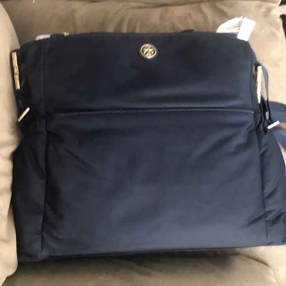 Authentic Tory Burch Travel Nylon Baby Bag in Navy - Picture 8 of 8